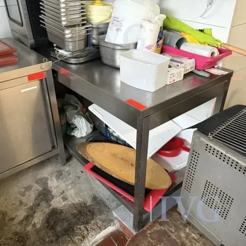 Stainless steel work table