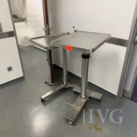 Stainless steel instrument tables