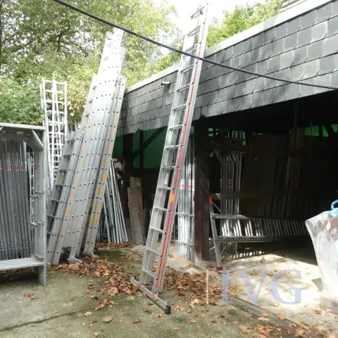 Aluminium uitschuifbare ladder HYMER