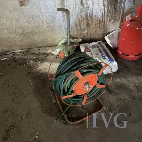 Mobiele tuinslanghaspel (oranje)