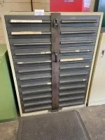 1 metal tool drawer cabinet, 24-drawer