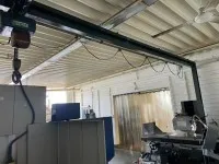 1 Portalkran mit Elektrokettenzug Abus, Tragkraft 1 t