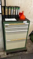 1 metalen gereedschapsladekast, 4-lade