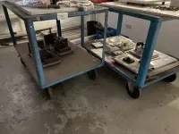 2 transportwagens, 2-etagig