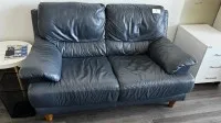 2 Ledersofa, 2-sitzer