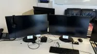 2 Widescreen-TFT-Monitore Lenovo mit Dockingstation