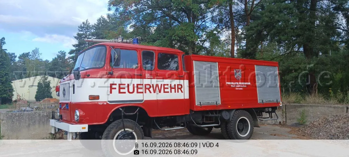 1 fire tanker 16/25 W50 TLF16 engine damage