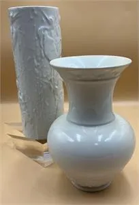 2 Porzellanvasen KPM Berlin - Höhe 18 und 20 cm