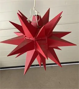 1 Weihnachtsstern im 3D-Design - Höhe 36 cm
