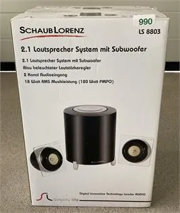 1 Lautsprecher-System mit Subwoofer LS 8803 - Schaub Lorenz - OVP