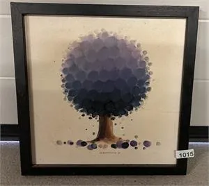 1 oil on canvas on board - tree motif - signed KI. Oldenburg 91