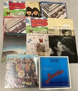 1 lot de disques vinyles - entre autres Beatles, Paul McCartney
