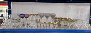 Glass and crystal pieces