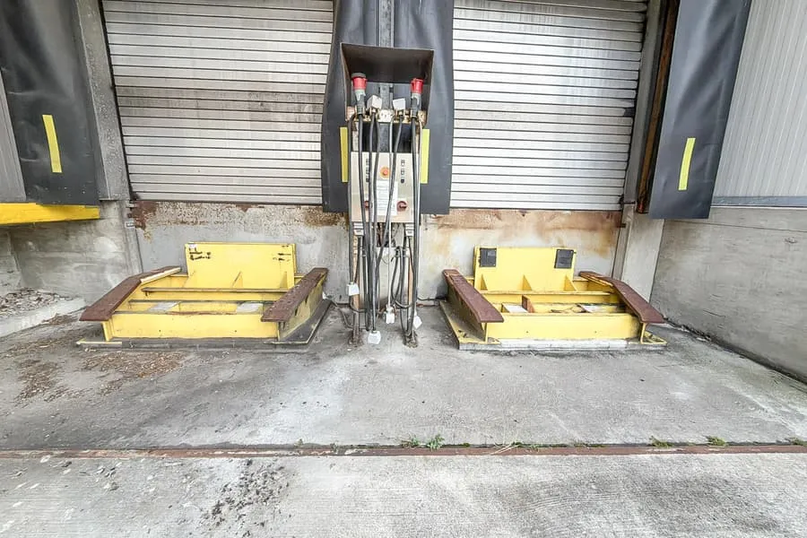 2 access ramps for roller doors