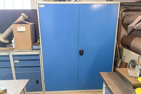 Metal storage cabinet