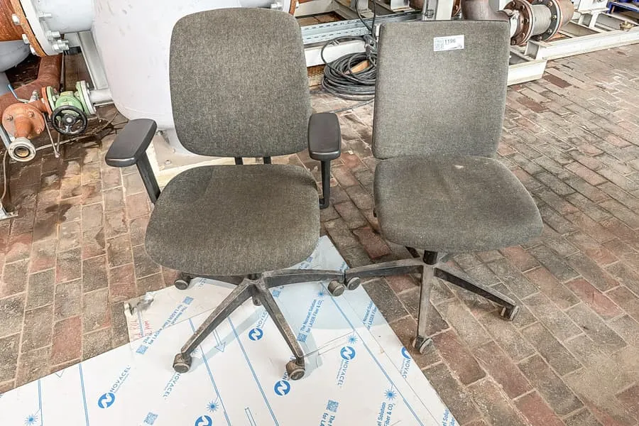 2 office swivel chairs