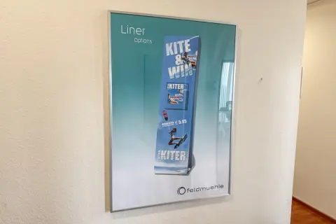 2 dekorativní plakáty "Feldmühle", zarámované