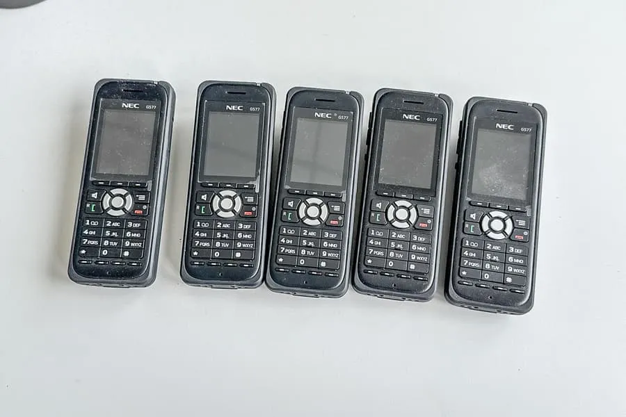 5 draadloze telefoons Nec G577
