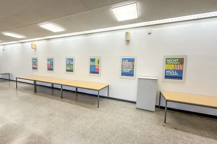 6 decoratieve schilderijen