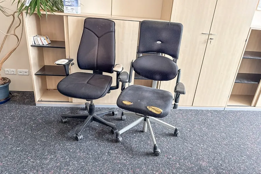 2 office swivel chairs