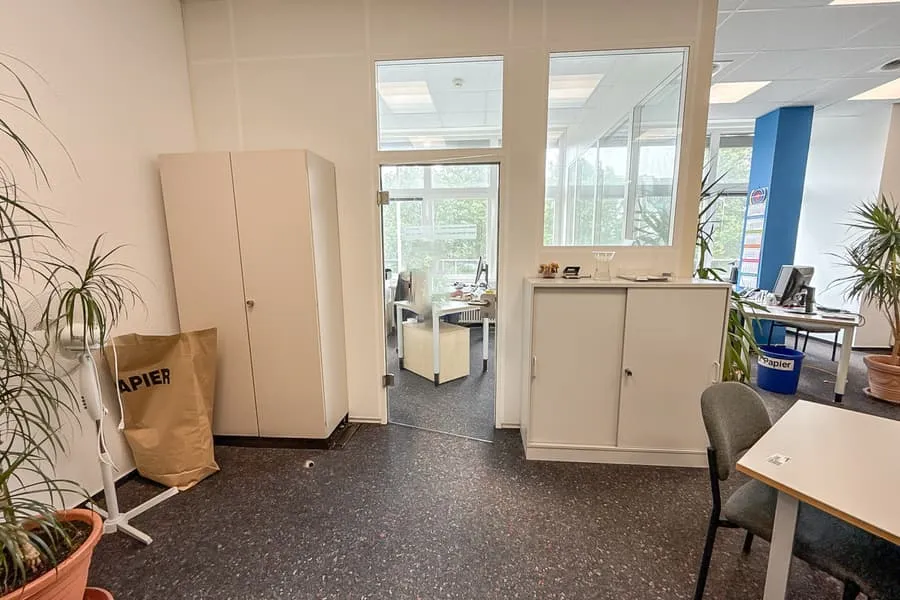 Sliding door wardrobe and filing cabinet