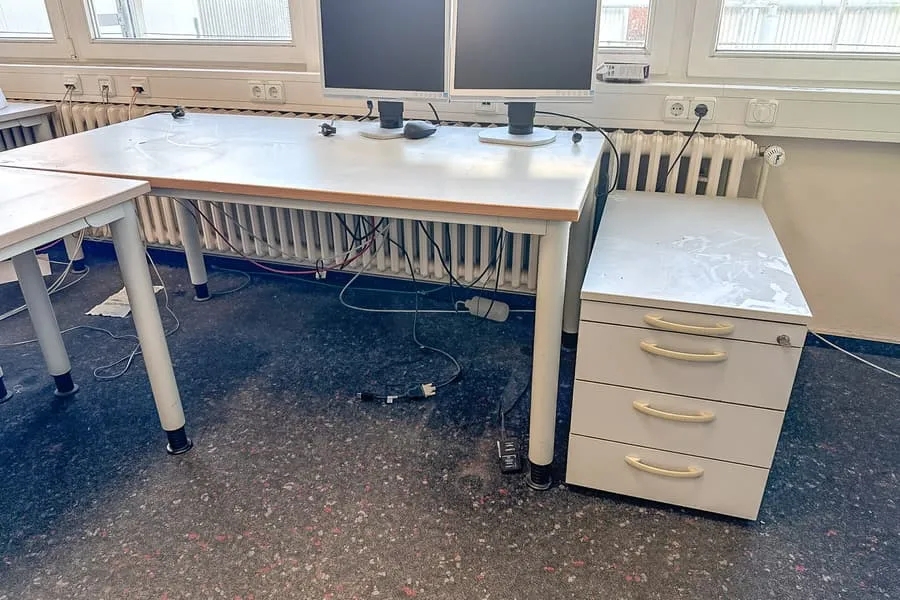 Desk and mobile pedestal