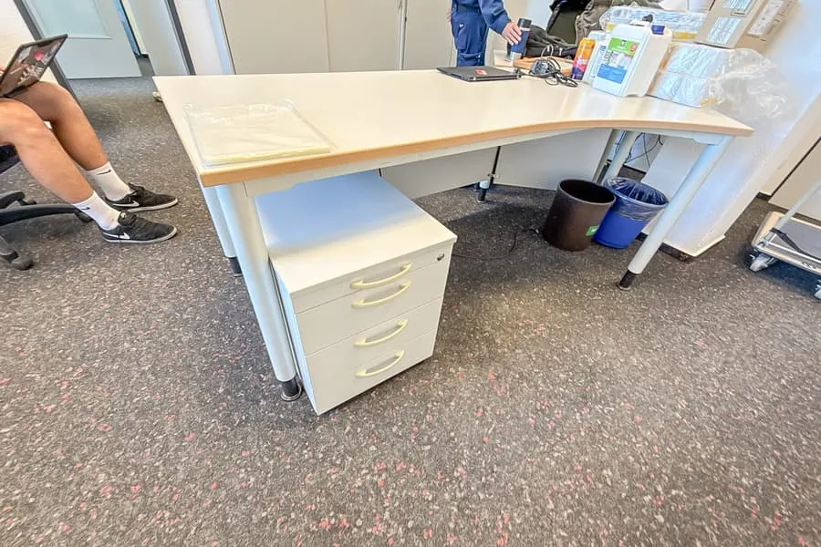 Desk and mobile pedestal