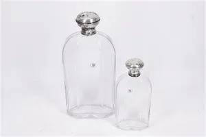 Gunter Lambert Collection, 2 flacons with silver mount