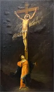 Old Master painting "Crucifixion"