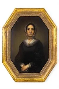 Biedermeier lady portrait