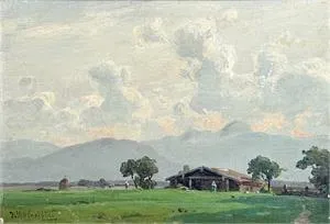 Josef Willroider, Landscape with Farm