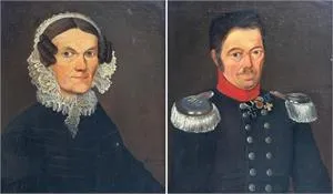 Oswald Achenbach, 2 pendants para Biedermeier
