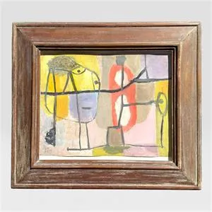 Erwin Broner, abstract painting 19.07.55