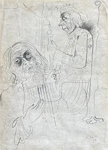 Fritz Faiss, Sketch King and harpist