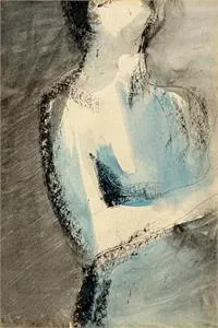Vicent Calbet, Blaue Figur