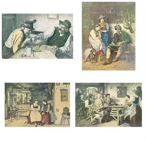 Sceny bawarskie według Defreggera, Schildknechta, Müller-Grantzowa