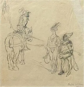 Erich Wilke, Skizze Don Quijote