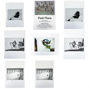 Paul Flora, soubor litografií a plakát