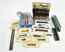 Märklin, Mini Club, lot de locomotives, wagons, accessoires