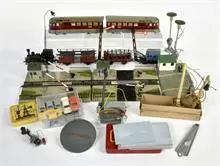 Märklin u.a., lot H0, véhicules, accessoires etc.