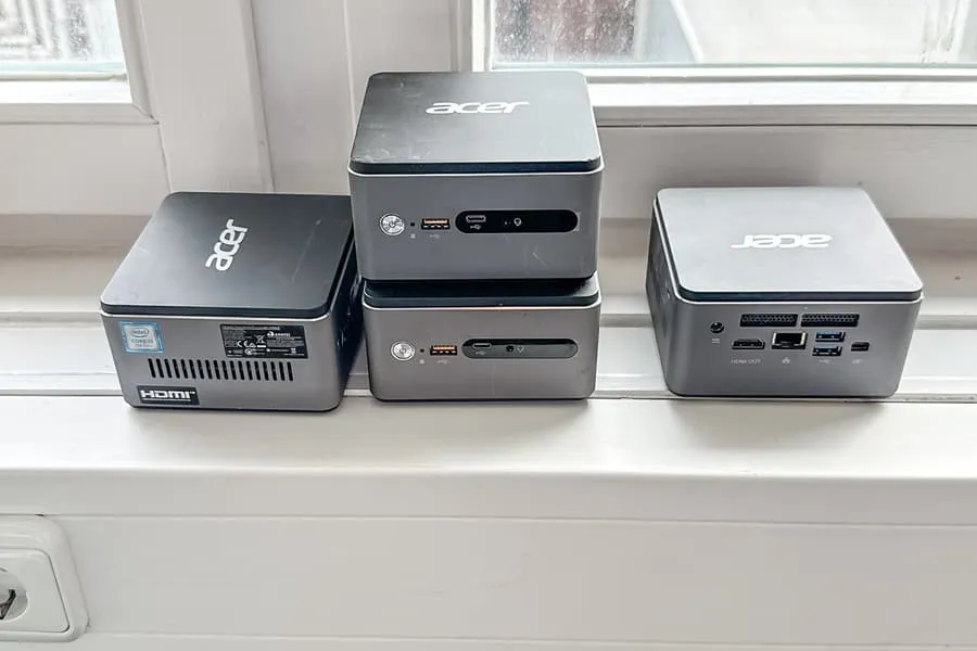 4 mini-pc's Acer Veriton Essential N76G