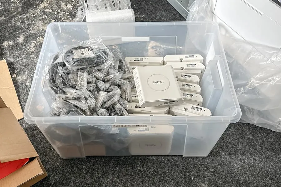 Box of IT equipment