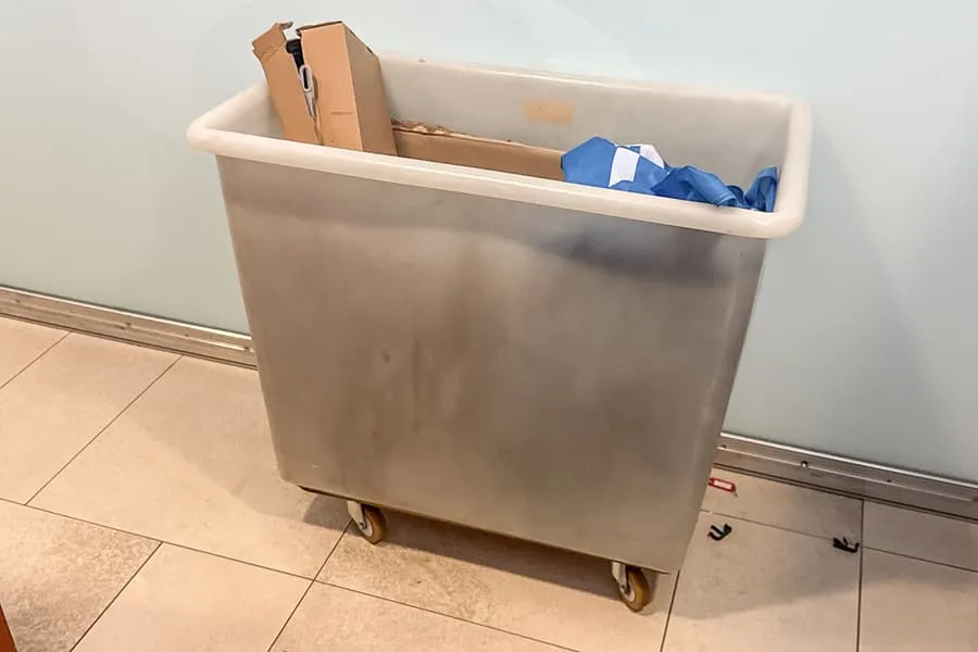 Kunststoffkiste, fahrbar