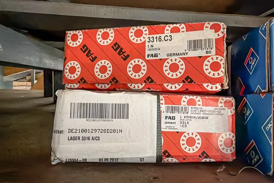 2 rollen kogellagers FAG 3316.C3