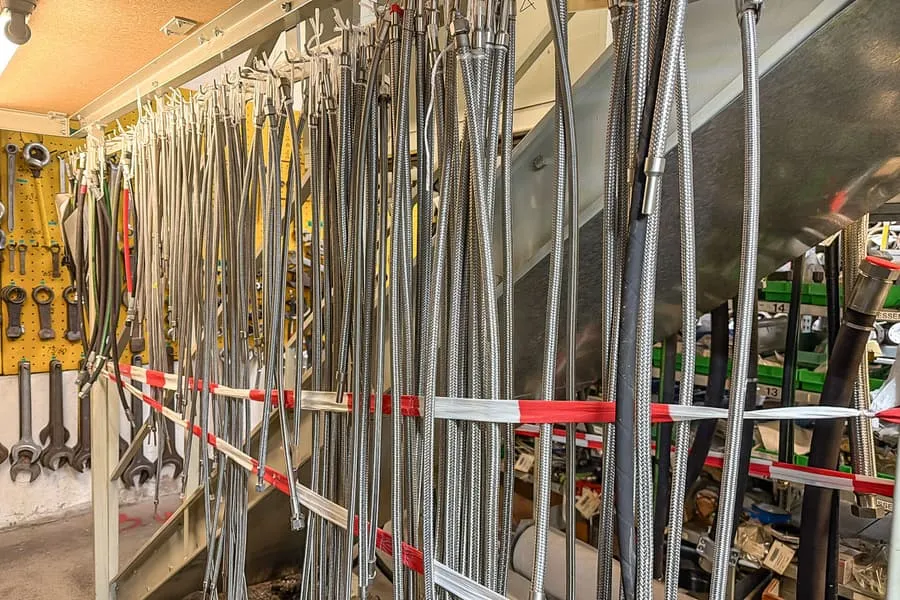 Lot of hoses