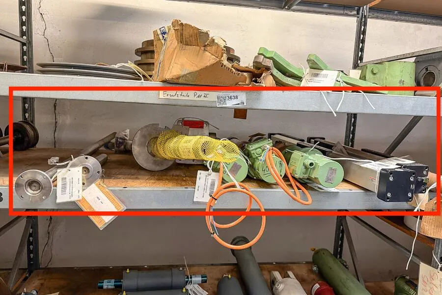 Inhoud van een legplank: machinecomponenten