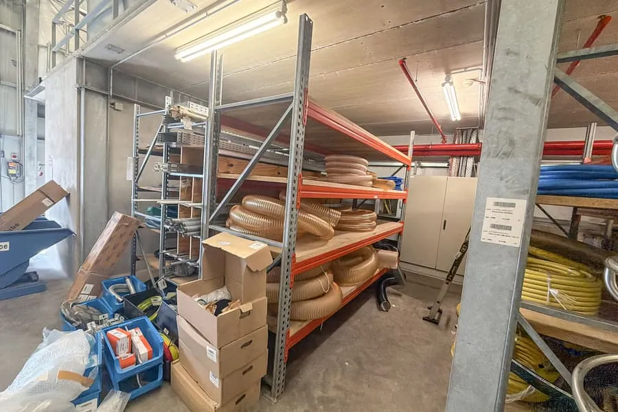 Heavy-duty shelving, approx. 3.4 linear metres