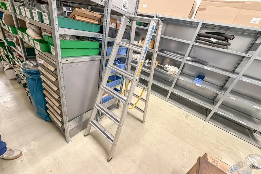 Aluminium stepladder Zarges, 2x6 steps