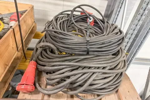 Palette de câbles de rallonge haute tension